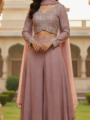 Rose Pink Silk Indo-Western